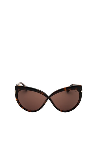 Gafas de sol - Categoría 3 - Mujer - Tom Ford - Marrón oscuro y naranja