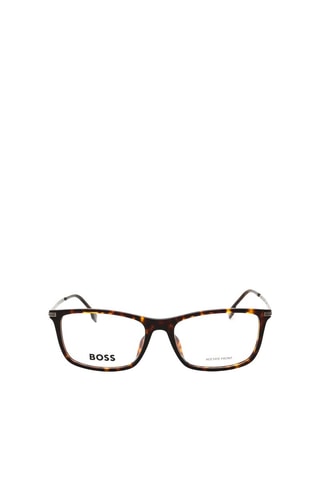 Gafas de vista hombre - Hugo Boss - Marrón oscuro y naranja
