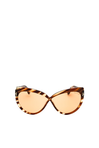 Gafas de sol - Categoría 3 - Mujer - Tom Ford - Marrón y amarillo