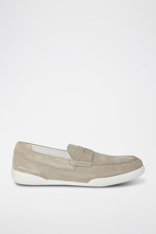 Mocassins en cuir - Beige - Armani Exchange