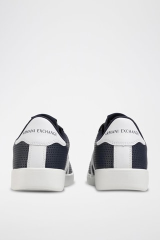 Baskets en cuir - Bleu marine - Armani Exchange