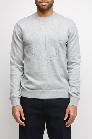 Pull - Gris clair chiné - Armani Exchange
