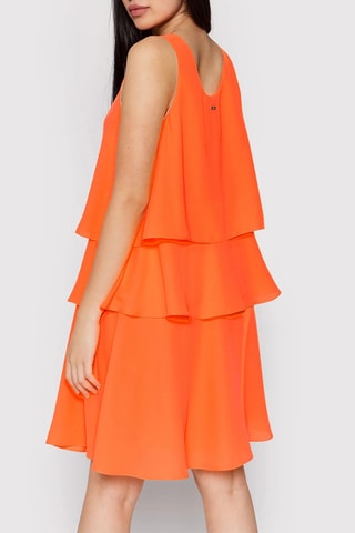 Robe volantée - Orange - Armani Exchange