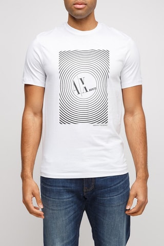 T-shirt - Blanc et noir - Armani Exchange