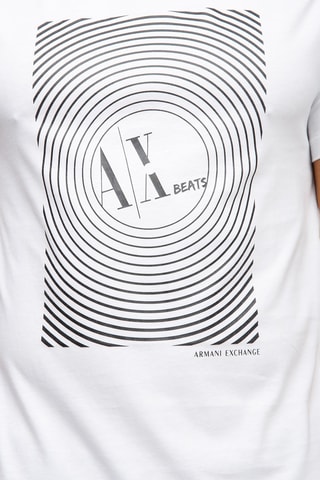T-shirt - Blanc et noir - Armani Exchange