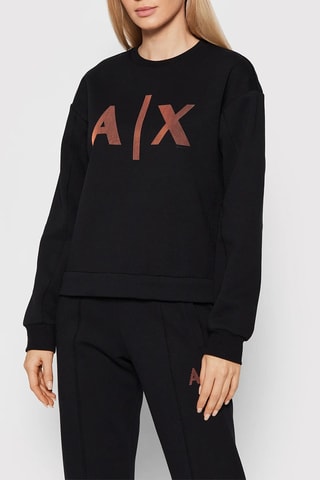 Sweat - Noir et marron foncé - Armani Exchange