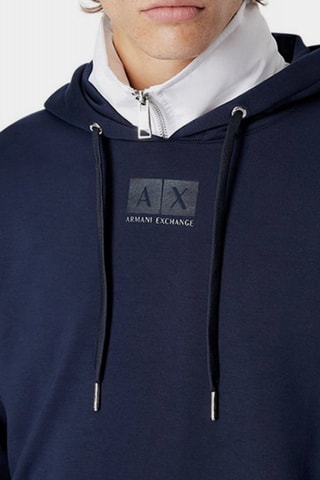 Sweat à capuche - Bleu marine - Armani Exchange