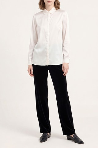 Chemisier en soie - Blanc - Emporio Armani