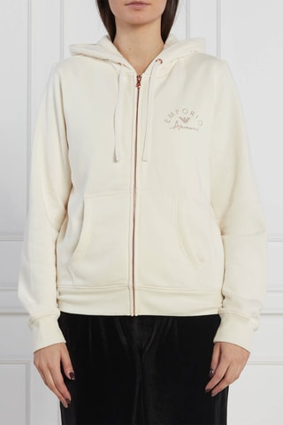 Sweat à capuche - Blanc - Emporio Armani