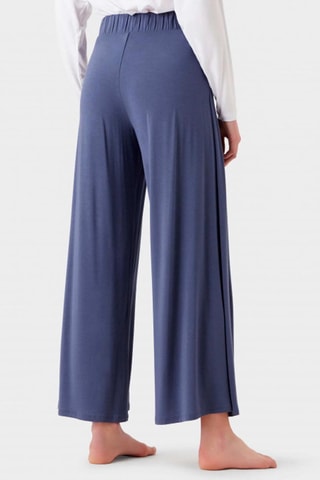 Pantalon portefeuille taille haute - Bleu marine - Emporio Armani