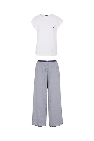 Pyjama - Bleu marine et blanc - Emporio Armani