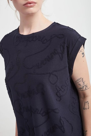 T-shirt de plage - Bleu marine - Emporio Armani