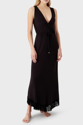 Robe de plage - Noir - Emporio Armani