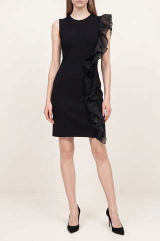 Robe fourreau - Noir - Emporio Armani