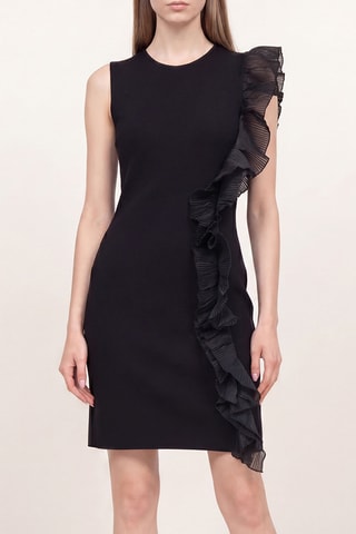 Robe fourreau - Noir - Emporio Armani