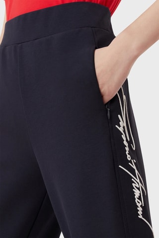 Jogging relaxed taille haute - Bleu nuit - Emporio Armani