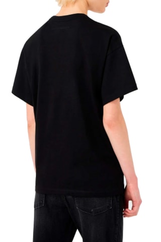 T-shirt en coton biologique - Noir - Emporio Armani
