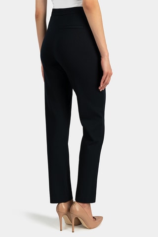 Pantalon straight taille haute - Noir - Emporio Armani