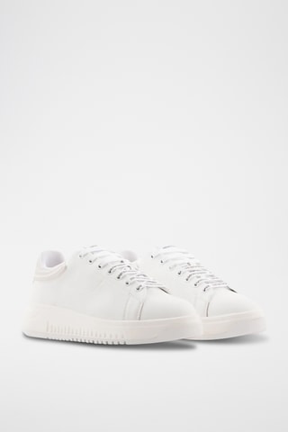 Baskets en cuir - Blanc - Emporio Armani