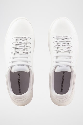Baskets en cuir - Blanc - Emporio Armani