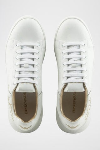 Baskets en cuir - Blanc - Emporio Armani