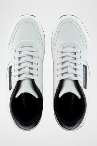 Baskets en cuir - Blanc - Emporio Armani
