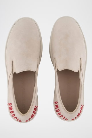 Slip-on en nubuck- Beige - Emporio Armani