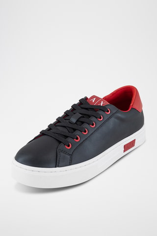 Baskets en cuir - Noir - Armani Exchange
