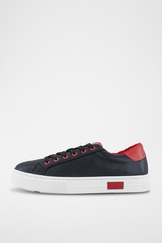 Baskets en cuir - Noir - Armani Exchange