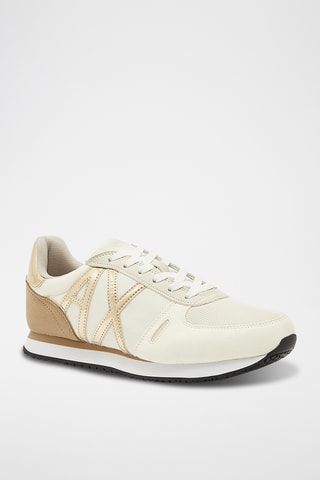 Baskets en cuir - Beige - Armani Exchange