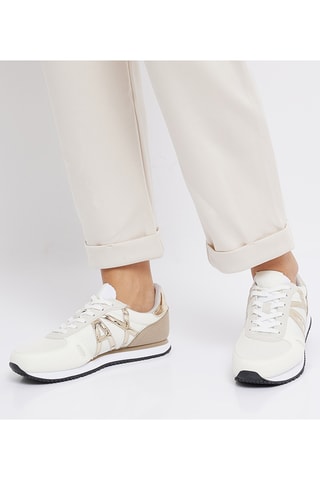 Baskets en cuir - Beige - Armani Exchange