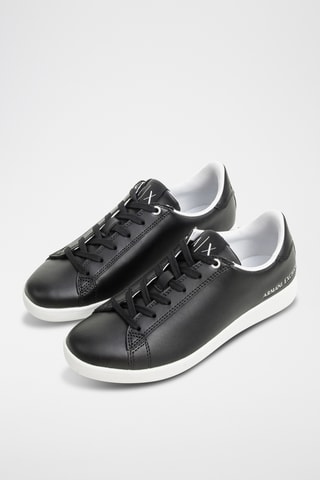 Baskets en cuir - Noir - Armani Exchange
