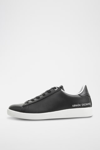 Baskets en cuir - Noir - Armani Exchange