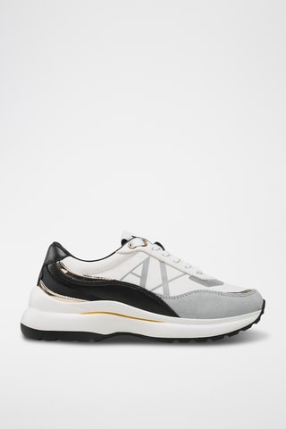 Baskets en nubuck - Blanc - Armani Exchange