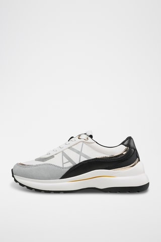 Baskets en nubuck - Blanc - Armani Exchange