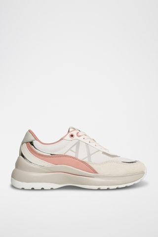 Baskets en cuir - Ecru - Armani Exchange