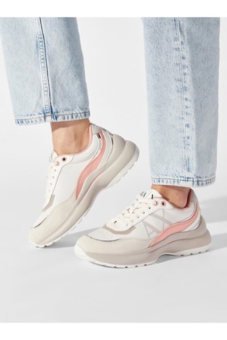 Baskets en cuir - Ecru - Armani Exchange