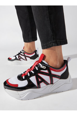 Baskets en cuir - Blanc - Armani Exchange