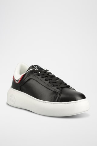 Baskets en cuir - Noir - Armani Exchange