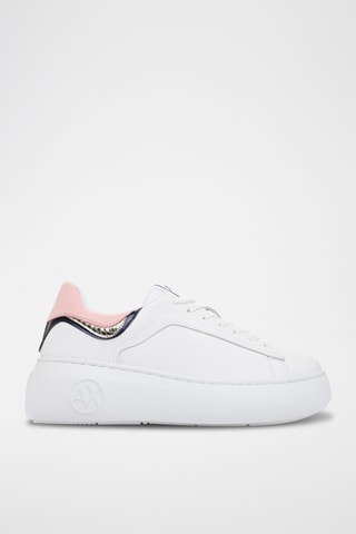 Baskets en cuir - Blanc - Armani Exchange