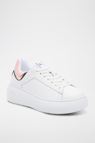 Baskets en cuir - Blanc - Armani Exchange