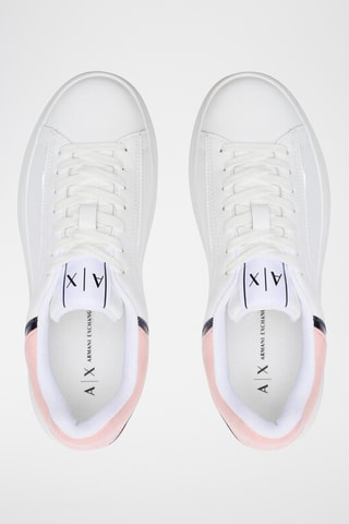 Baskets en cuir - Blanc - Armani Exchange