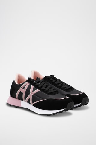 Baskets en cuir - Noir - Armani Exchange