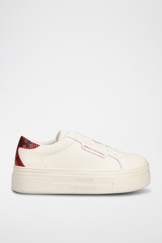 Baskets en cuir - Ecru - Armani Exchange