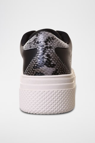 Baskets plateformes en cuir - Noir - Armani Exchange