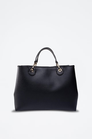 Cabas et pochette en cuir - Noir - Emporio Armani