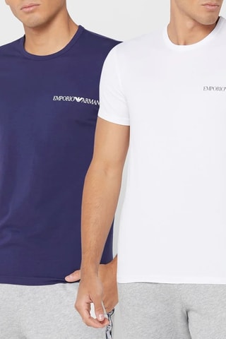 2 t-shirts - Blanc et bleu nuit - Emporio Armani