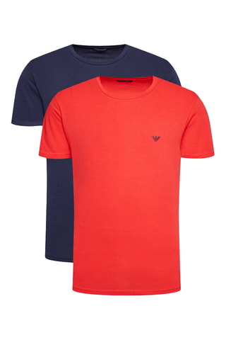2 t-shirts - Bleu nuit et rouge - Emporio Armani