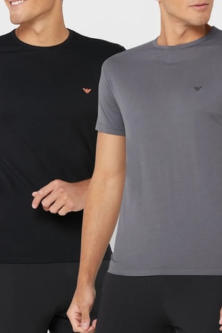 2 t-shirts - Noir et anthracite - Emporio Armani