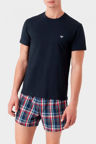 Pijama - Celeste y gris - Emporio Armani